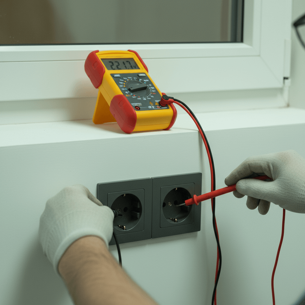 Überprüfung der Hauselektrik auf Sicherheit und Normen